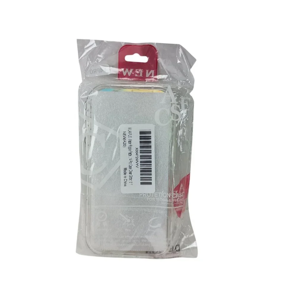 Water Ripple Patten Compatible for iPhone 14 Pro Case Clear Glitter, 6.1“